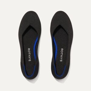 Rothy’s The Flat in Solid Black, size 8